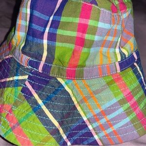 J. Crew Multicolor Plaid Bucket Hat